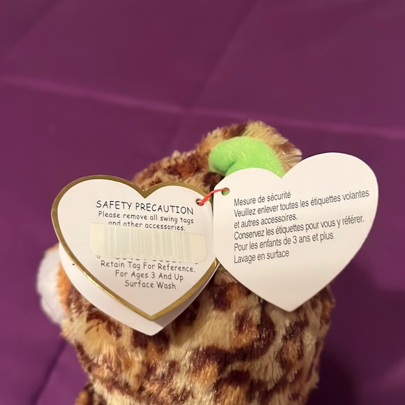 TY Beanie Boos - SPECKLES the Leopard (Glitter Eyes) (Regular Size - 6 inch) - Picture 8 of 11